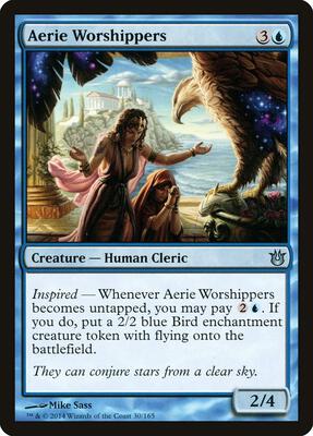 Aerie Worshippers card from Born of the Gods