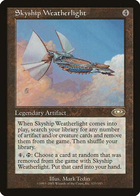 Skyship Weatherlight card from Planeshift