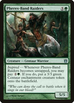 Pheres-Band Raiders card from Born of the Gods