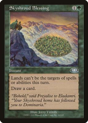 Skyshroud Blessing card from Planeshift