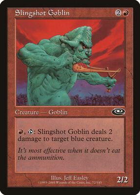 Slingshot Goblin card from Planeshift