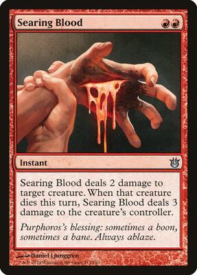 Searing Blood card from Born of the Gods