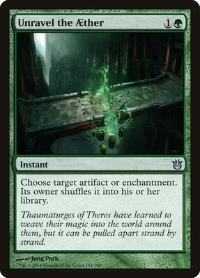 Unravel the Aether card from Born of the Gods