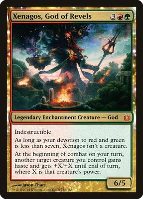 Xenagos, God of Revels card from Born of the Gods