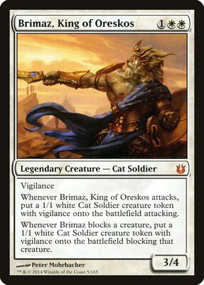 Brimaz, King of Oreskos card from Born of the Gods
