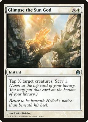 Glimpse the Sun God card from Born of the Gods