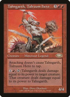 Tahngarth, Talruum Hero card from Planeshift