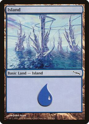 Island (294) card from Mirrodin