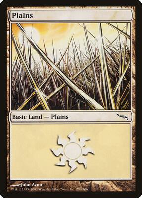 Plains (290) card from Mirrodin