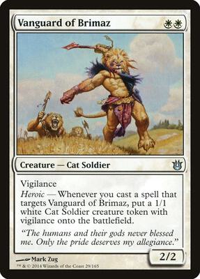 Vanguard of Brimaz card from Born of the Gods