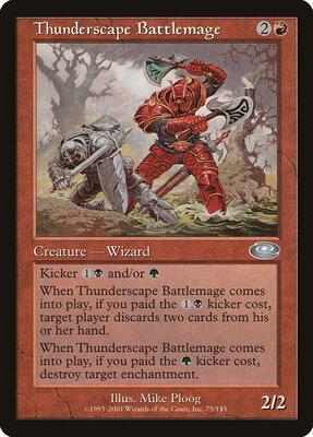 Thunderscape Battlemage card from Planeshift