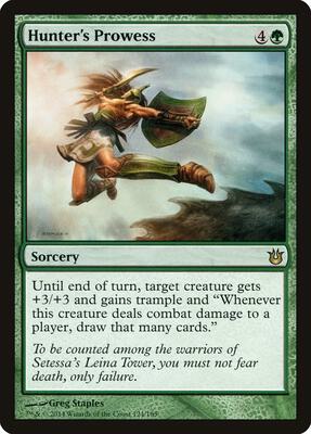 Hunter's Prowess card from Born of the Gods