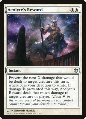 Acolyte's Reward card from Born of the Gods