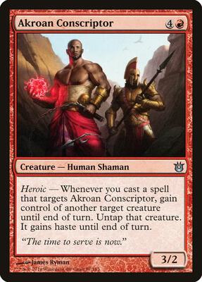 Akroan Conscriptor card from Born of the Gods
