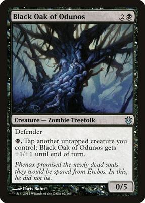 Black Oak of Odunos card from Born of the Gods
