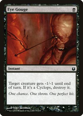 Eye Gouge card from Born of the Gods