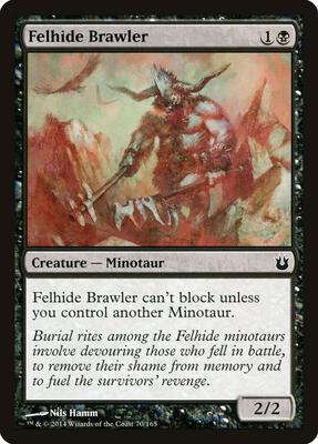 Felhide Brawler card from Born of the Gods