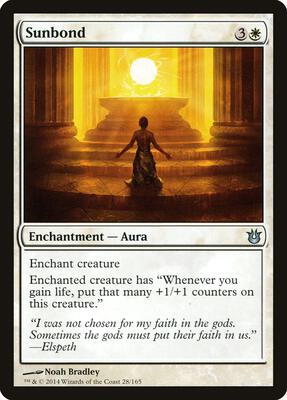 Sunbond card from Born of the Gods