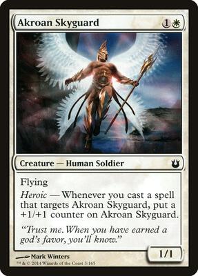 Akroan Skyguard card from Born of the Gods