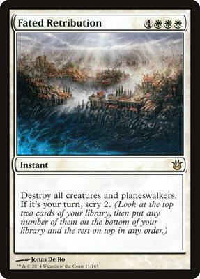 Fated Retribution card from Born of the Gods
