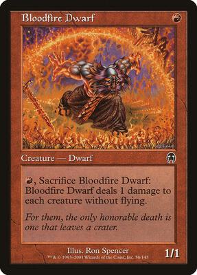 Bloodfire Dwarf card from Apocalypse