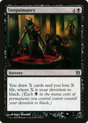 Sanguimancy card from Born of the Gods