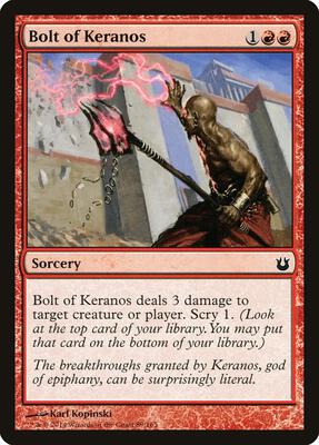 Bolt of Keranos card from Born of the Gods