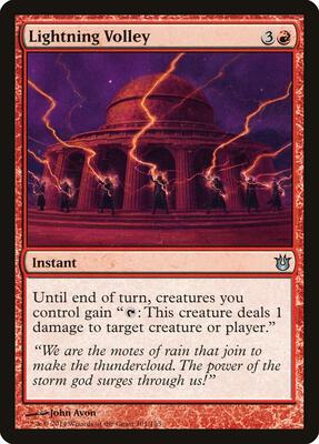 Lightning Volley card from Born of the Gods