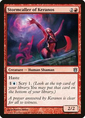 Stormcaller of Keranos card from Born of the Gods