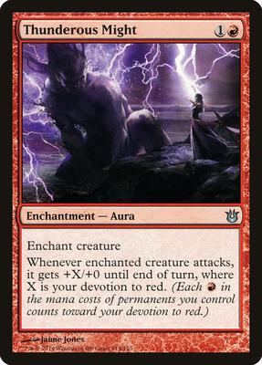 Thunderous Might card from Born of the Gods