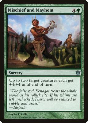 Mischief and Mayhem card from Born of the Gods