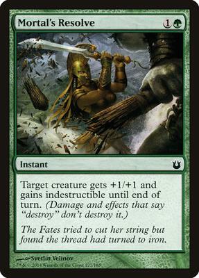 Mortal's Resolve card from Born of the Gods
