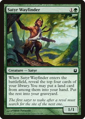 Satyr Wayfinder card from Born of the Gods