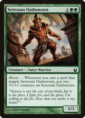 Setessan Oathsworn card from Born of the Gods