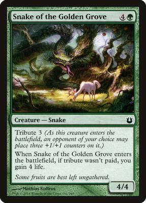 Snake of the Golden Grove card from Born of the Gods