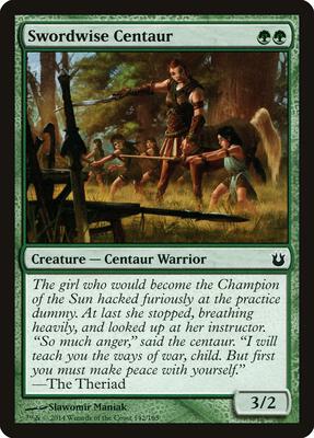 Swordwise Centaur card from Born of the Gods
