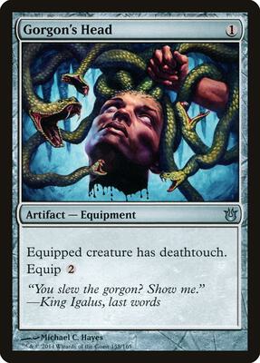 Gorgon's Head card from Born of the Gods