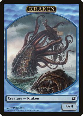Kraken Token card from Born of the Gods