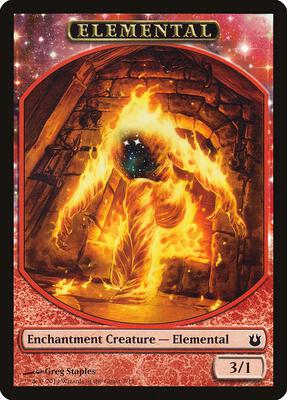 Elemental Token card from Born of the Gods