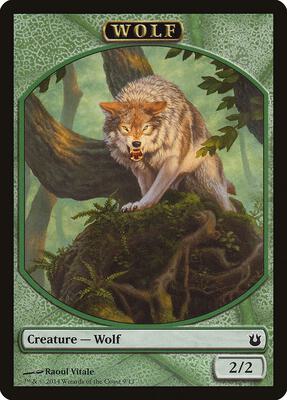 Wolf Token card from Born of the Gods