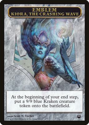 Emblem - Kiora, the Crashing Wave card from Born of the Gods