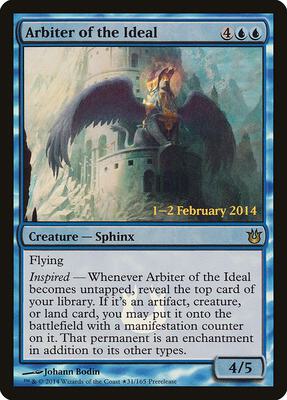 Arbiter of the Ideal card from Prerelease Cards