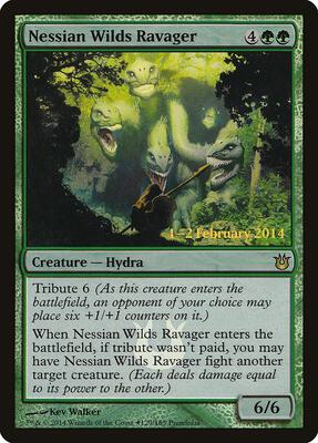 Nessian Wilds Ravager card from Prerelease Cards