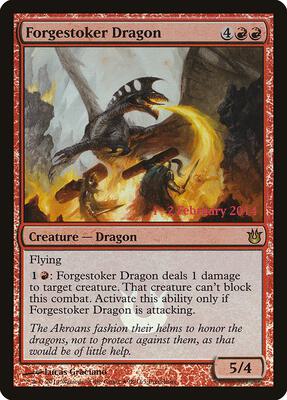 Forgestoker Dragon card from Prerelease Cards