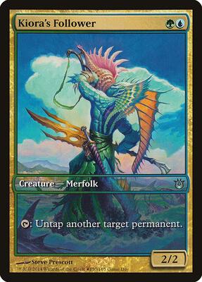 Kiora's Follower card from Game Day & Store Championship Promos