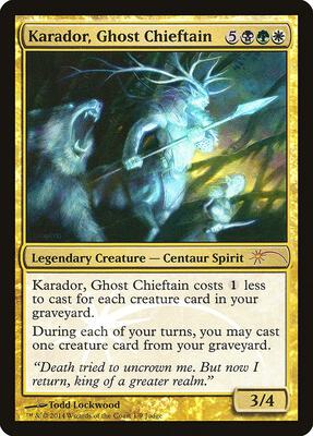 Karador, Ghost Chieftain card from Judge Promos