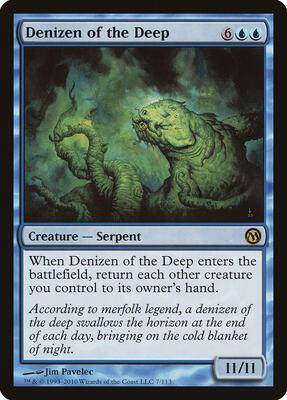 Denizen of the Deep card from Duels of the Planeswalkers