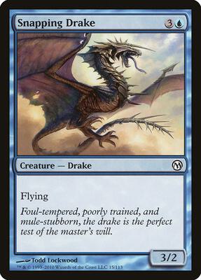 Snapping Drake card from Duels of the Planeswalkers