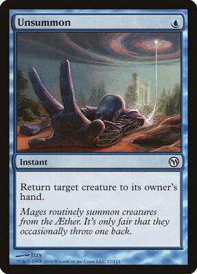 Unsummon card from Duels of the Planeswalkers