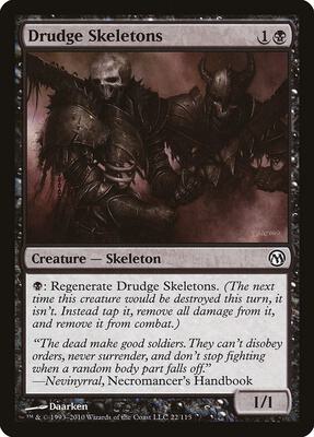 Drudge Skeletons card from Duels of the Planeswalkers